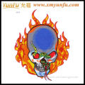 Embroidery Fire Skull Cheap Custom Badge